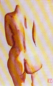 Nu de l'aquarelliste Patrick FOUILHOUX