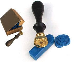 Bâtons de cire et cachet symbole