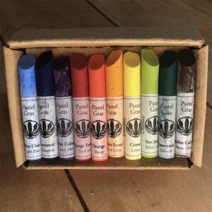 Coffret de 10 pastels gras Arc-en-ciel de l'Artisan Pastellier
