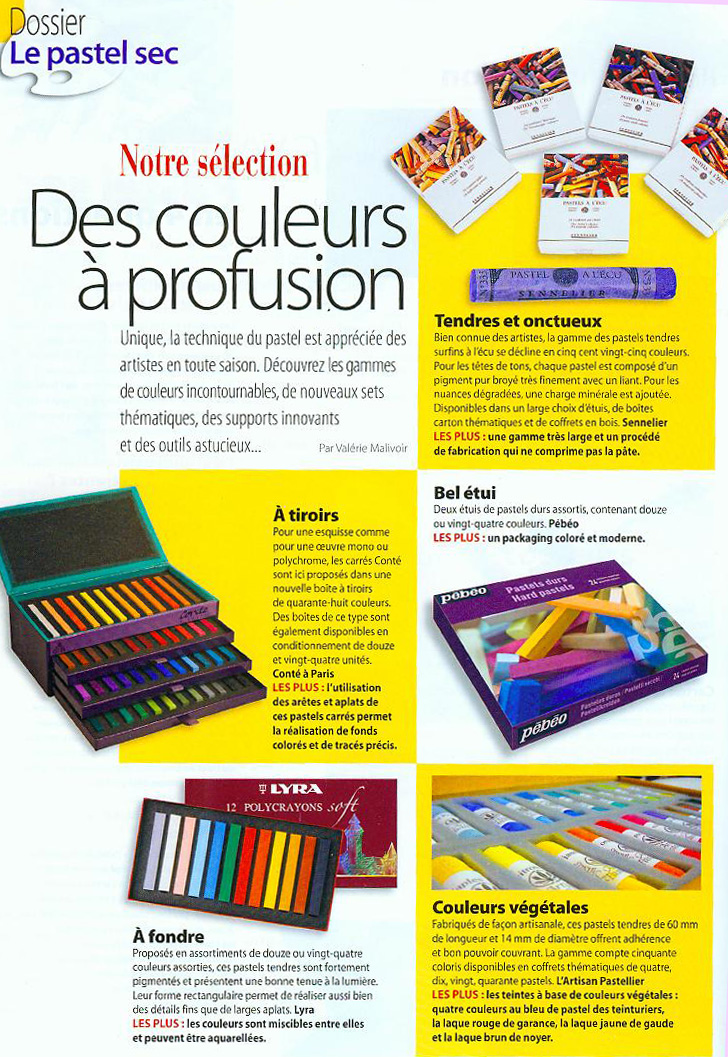 Dossier pastel sec – Artistes Magazine – n°138