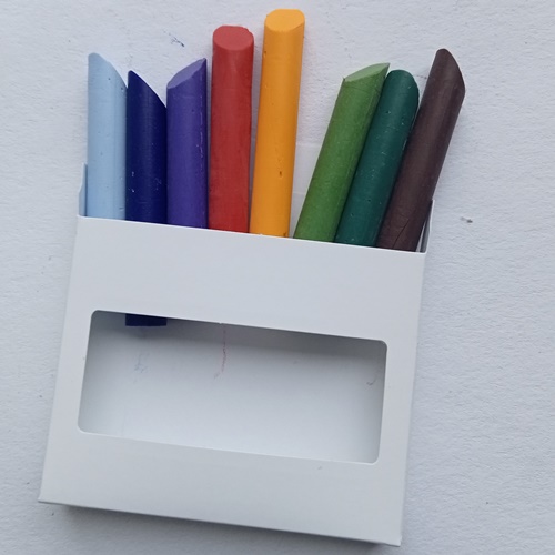 présentation pastels à la cire