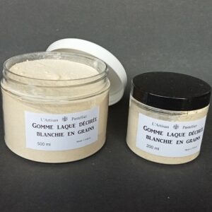 Gomme laque décirée blanchie