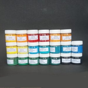 gamme complète de 20 pots de pigment
